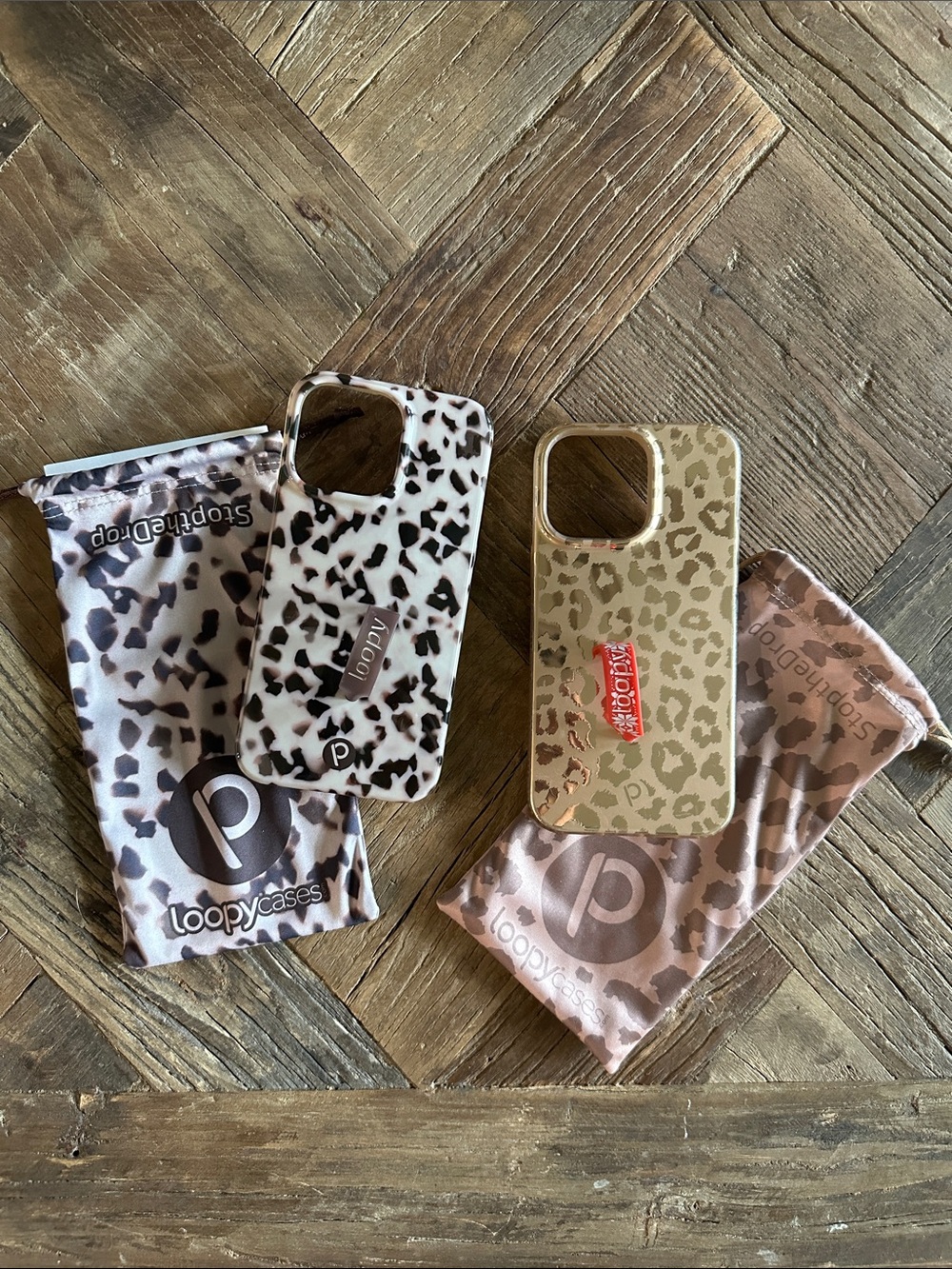 Loopy Cases Gold Leopard Print and Blonde Tortoise Apple IPhone 14 Pro Max